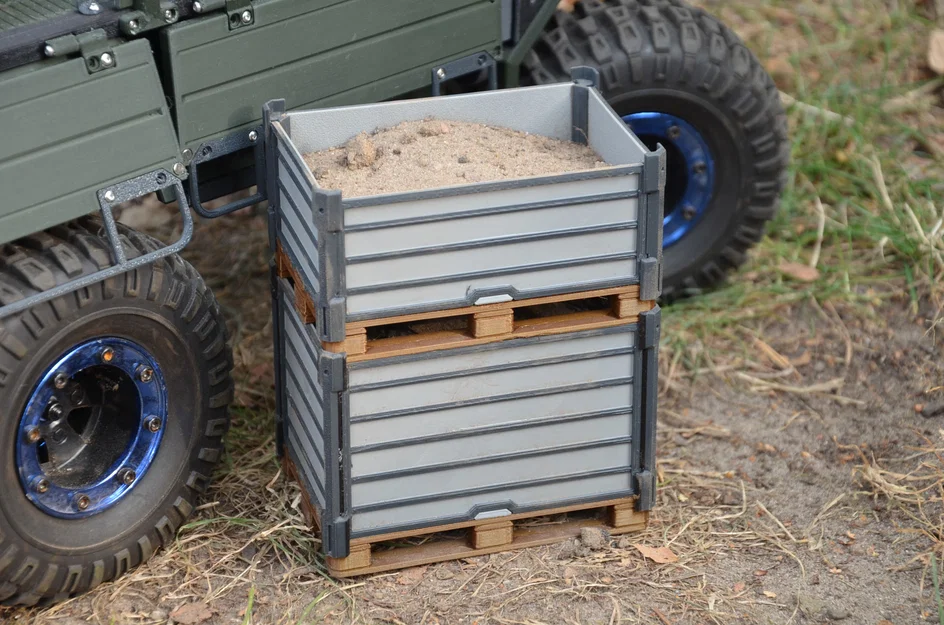 Thùng Crate Euro Pallet Box tỉ lệ 1/10 - Image 2