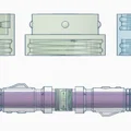 Lightsaber thu gọn gạt khóa (Blade Lock, blade thay được & tùy chọn dual) - Thumbnail 4