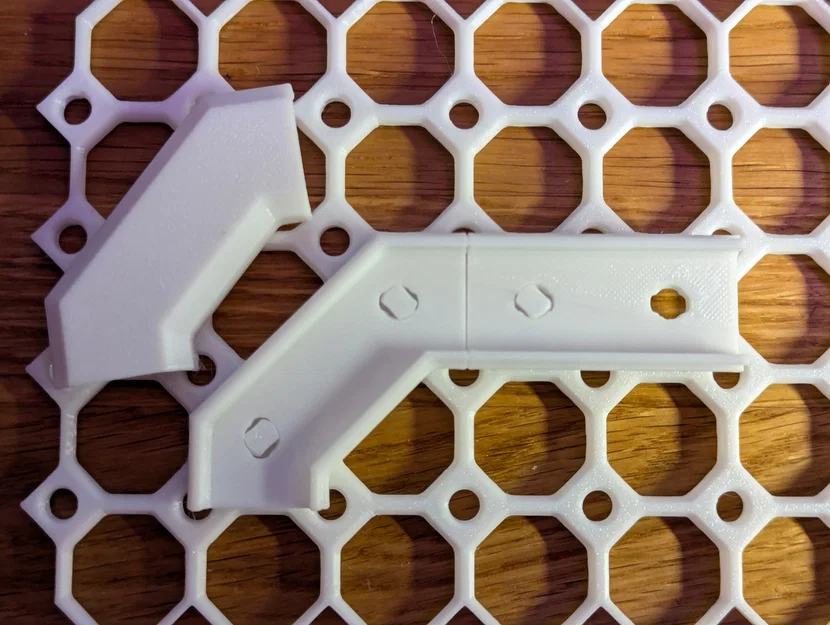 Khớp nối góc 45 độ đi dây cáp cho Multiboard - Image 2