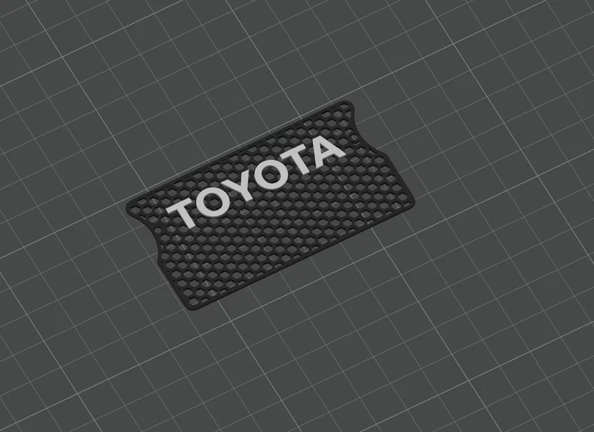 Logo Toyota Trang Trí Lưới Tản Nhiệt Thiết Kế Chuẩn 3D - Image 1