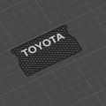 Logo Toyota Trang Trí Lưới Tản Nhiệt Thiết Kế Chuẩn 3D - Thumbnail 1
