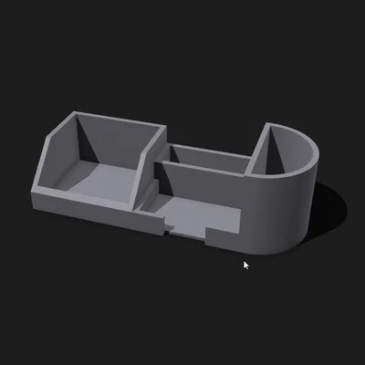 Khay đựng dụng cụ văn phòng đa năng - Thiết kế 3D tối giản