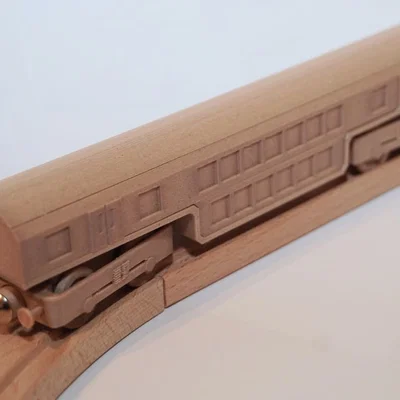 Tương thích Brio - Doppelstockwagen - Holzeisenbahn