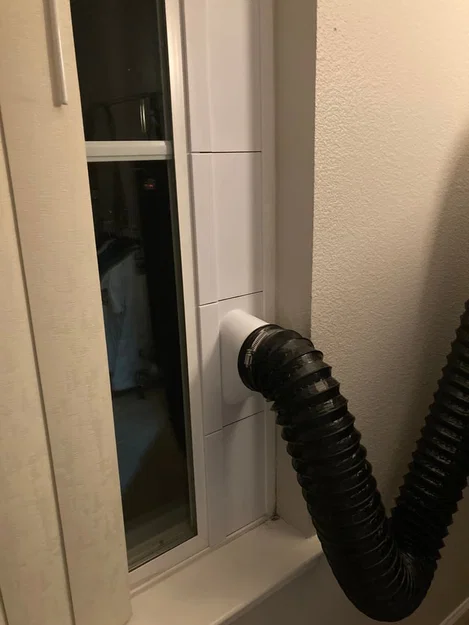 Bộ chuyển đổi ống thoát khí cửa sổ 29.5mm (Window Exhaust Vent Mod) - Image 1