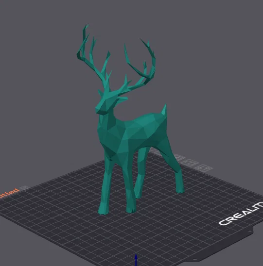 Mô hình trang trí hươu Low Poly in 3D đẹp mắt - Image 3