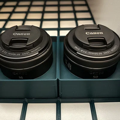 Khay Gridfinity cho lens Canon RF (16mm/50mm/24-105 f/4 L)