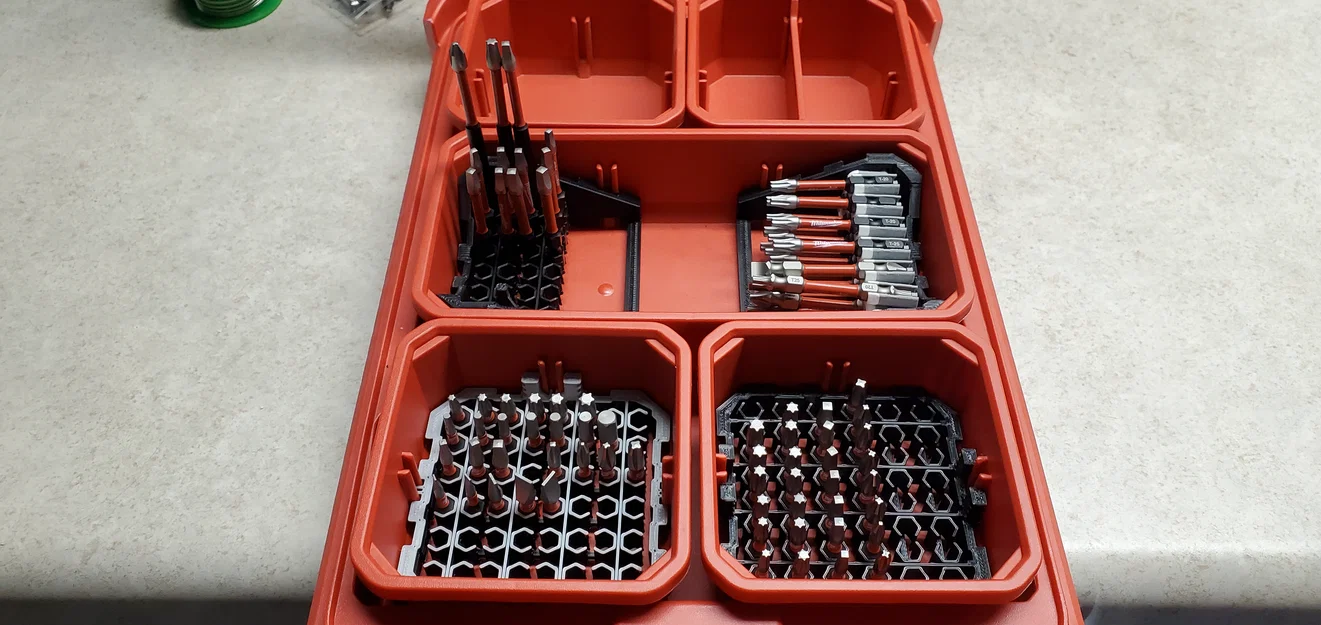 10E Milwaukee Packout Bit Organizers – Khay sắp xếp mũi khoan cho Packout - Image 1