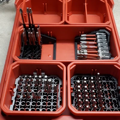 10E Milwaukee Packout Bit Organizers – Khay sắp xếp mũi khoan cho Packout