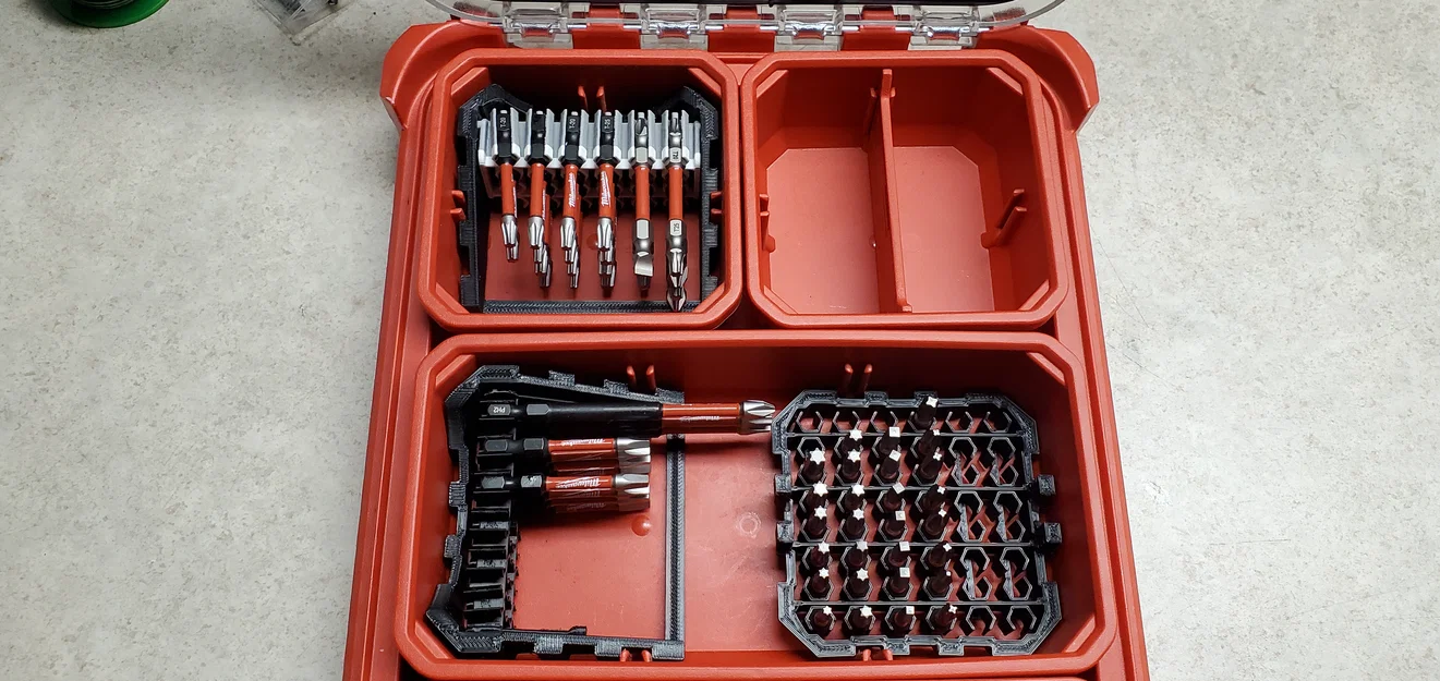 10E Milwaukee Packout Bit Organizers – Khay sắp xếp mũi khoan cho Packout - Image 2