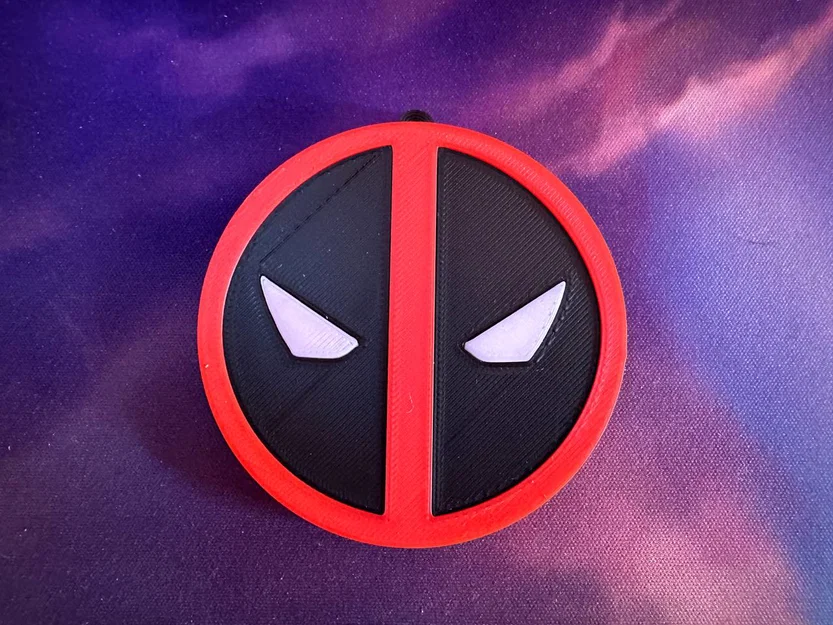 Móc khóa logo Deadpool dạng ghép từng phần - Image 2