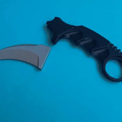 Mô hình dao Karambit (CS2) lắp ghép 2 phần - Tự in 3D cực dễ