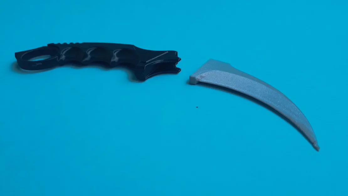 Mô hình dao Karambit (CS2) lắp ghép 2 phần - Tự in 3D cực dễ - Image 2