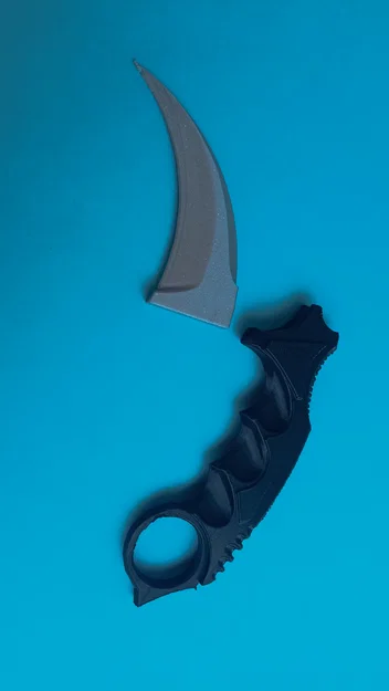Mô hình dao Karambit (CS2) lắp ghép 2 phần - Tự in 3D cực dễ - Image 3