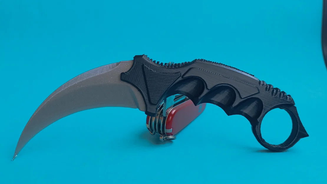 Mô hình dao Karambit (CS2) lắp ghép 2 phần - Tự in 3D cực dễ - Image 5