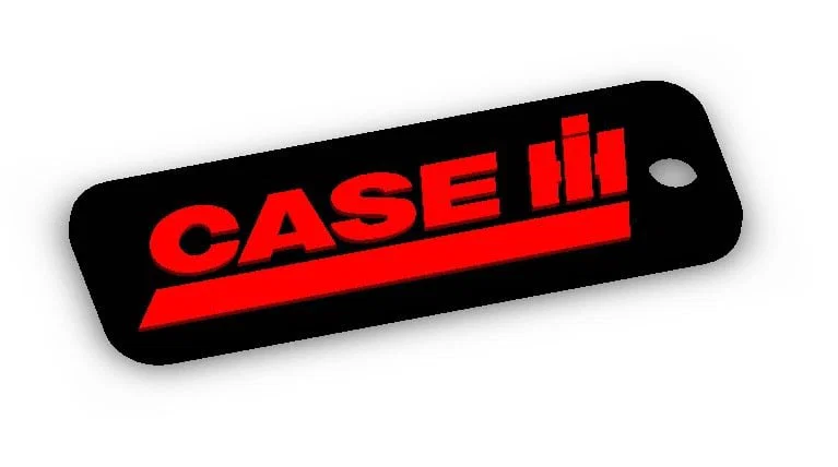 Móc khóa logo Case IH 3D - Phụ kiện độc đáo cho người yêu cơ khí - Image 1