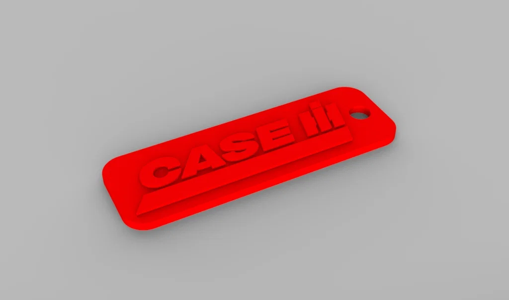 Móc khóa logo Case IH 3D - Phụ kiện độc đáo cho người yêu cơ khí - Image 2