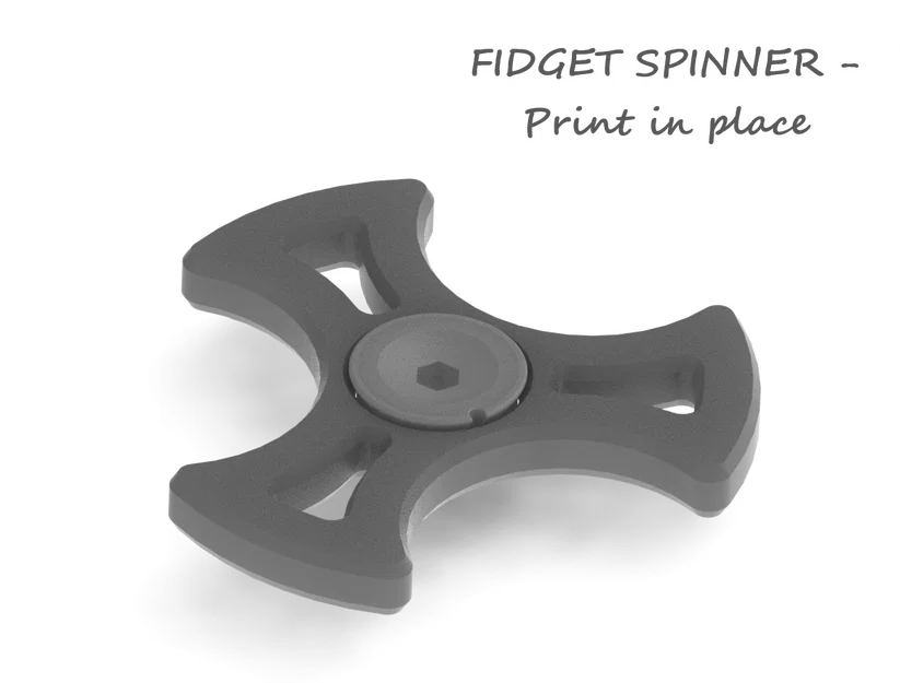 Fidget Spinner (Print in Place) – Con Quay In Liền Khối - Image 1