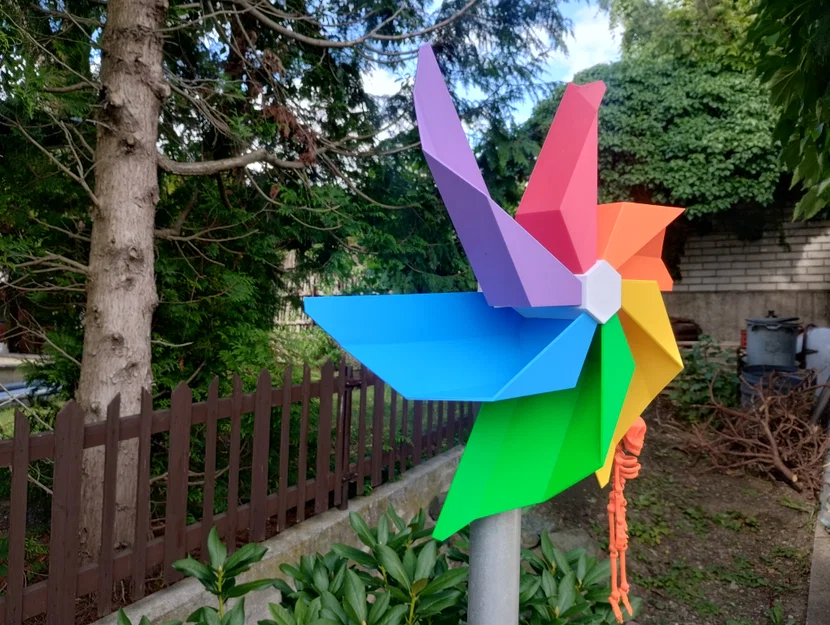 Chong chóng gió Low Poly: Hướng dẫn in 3D và lắp ráp chi tiết - Image 1