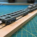 Toa platform/flatbed wagon tỉ lệ H0 với coupler kiểu Mỹ - Thumbnail 5