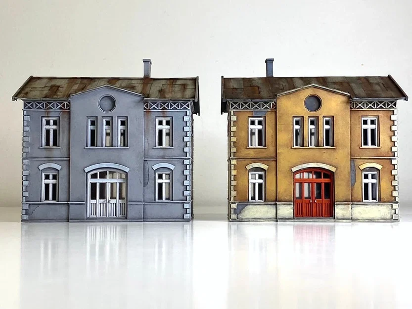 Nhà ga xe lửa tỷ lệ 1:87 (H0 scale) - Image 2