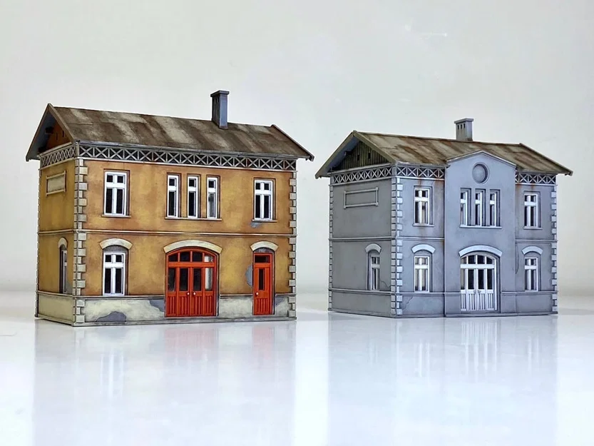 Nhà ga xe lửa tỷ lệ 1:87 (H0 scale) - Image 4