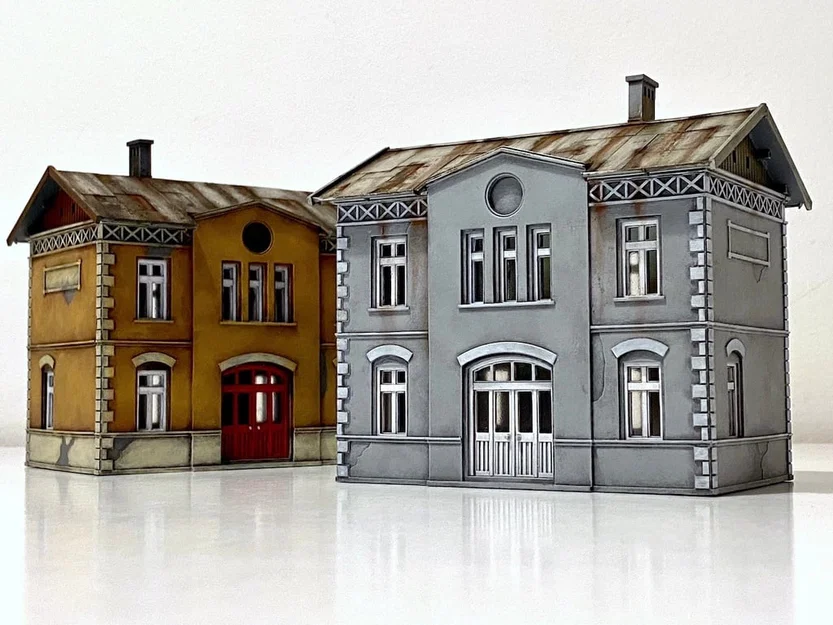 Nhà ga xe lửa tỷ lệ 1:87 (H0 scale) - Image 6