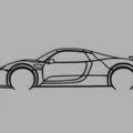 Tranh treo tường silhouette Porsche 918 Spyder - Thumbnail 1