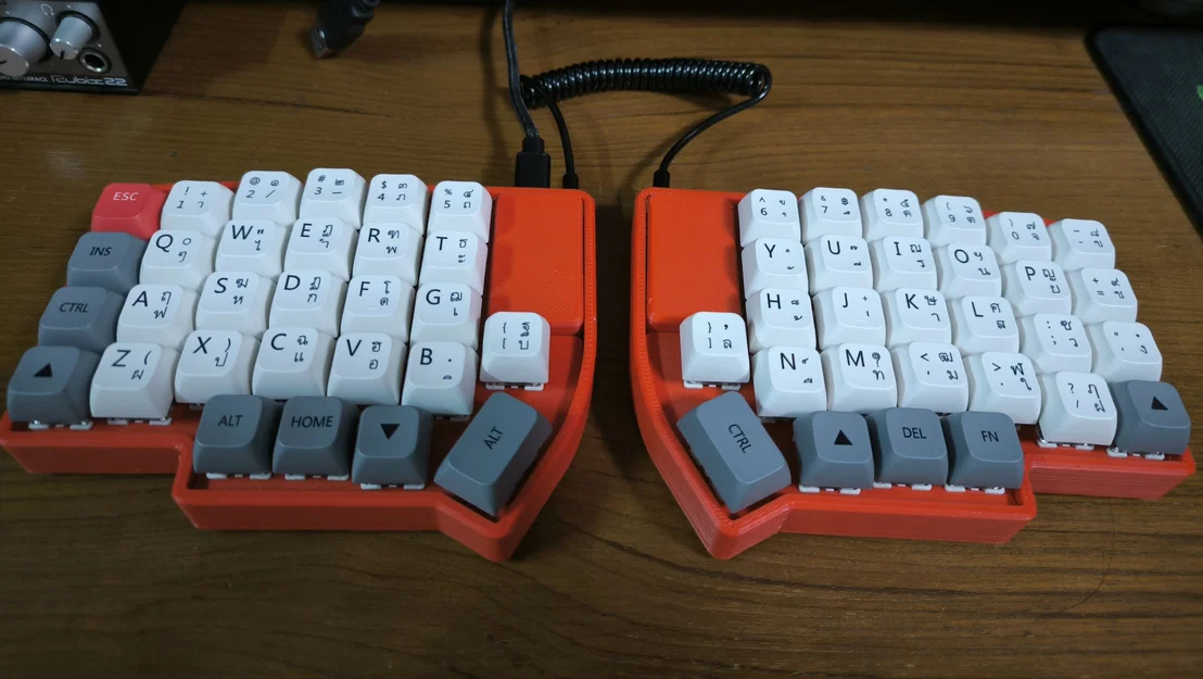 Vỏ Case In 3D Cho Bàn Phím Cơ Split Lily58 Đẹp Mắt, Chắc Chắn - Image 1