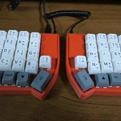 Vỏ Case In 3D Cho Bàn Phím Cơ Split Lily58 Đẹp Mắt, Chắc Chắn