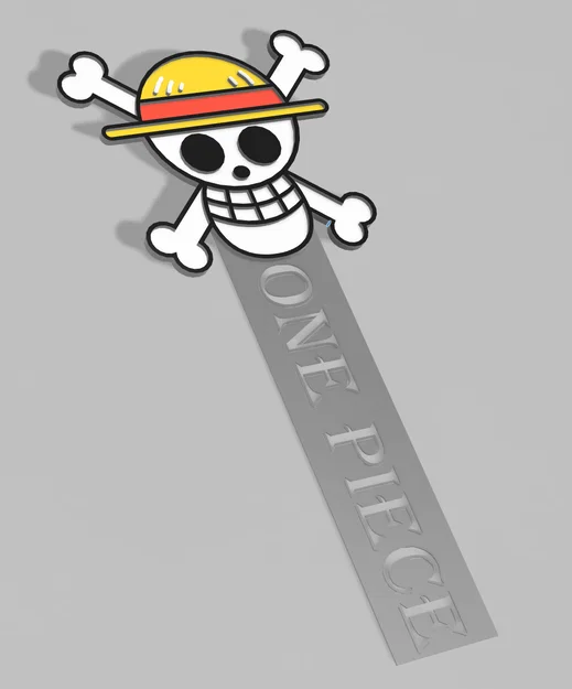 Mẫu in 3D kẹp sách One Piece Luffy đẹp mắt và dễ in - Image 1