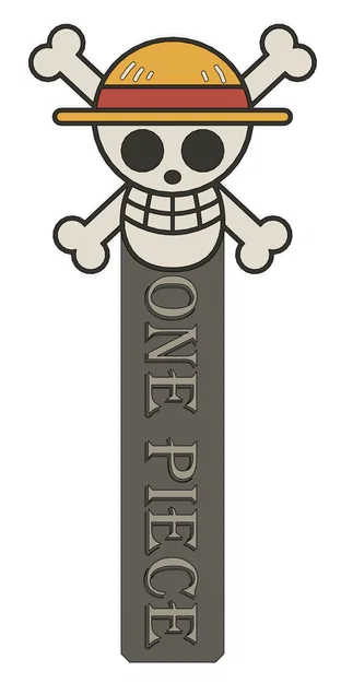 Mẫu in 3D kẹp sách One Piece Luffy đẹp mắt và dễ in - Image 2