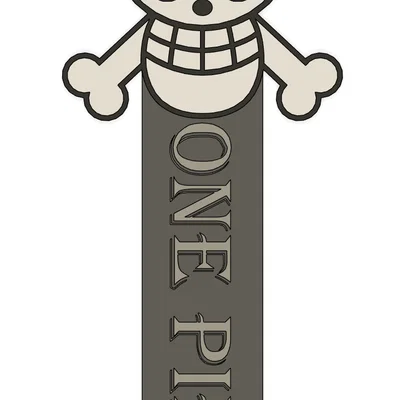 Mẫu in 3D kẹp sách One Piece Luffy đẹp mắt và dễ in