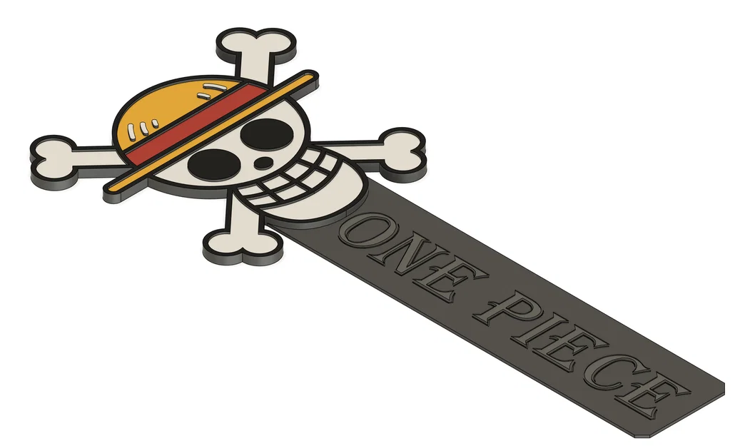 Mẫu in 3D kẹp sách One Piece Luffy đẹp mắt và dễ in - Image 3