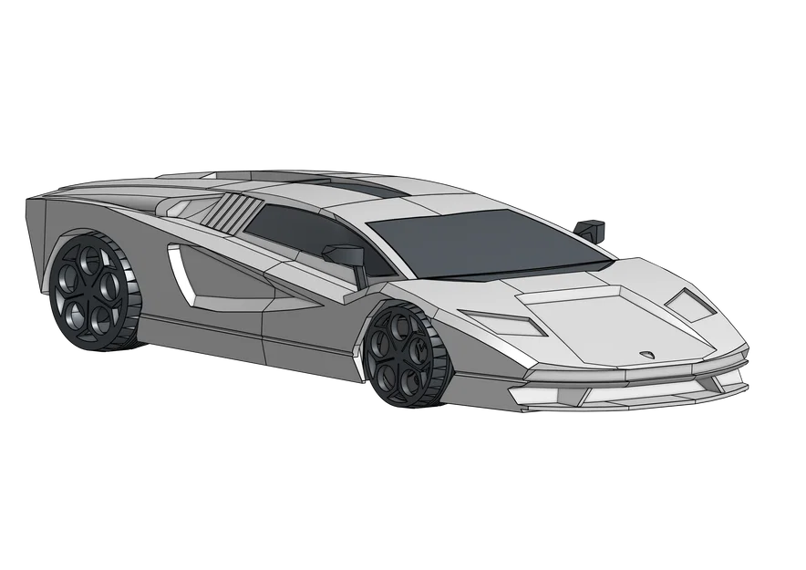 Mô hình xe Lamborghini Countach LPI 800-4 tỷ lệ 1:25 (RC & Trưng bày) - Image 12