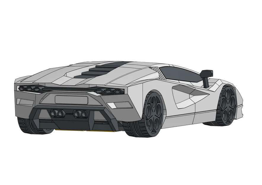 Mô hình xe Lamborghini Countach LPI 800-4 tỷ lệ 1:25 (RC & Trưng bày) - Image 13