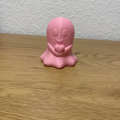 Ma dễ thương cầm trái tim (Không cần support / dễ in)