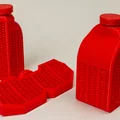 Bộ Chai Hút Ẩm Nắp Vặn Ren cho AMS (AMS Threaded Desiccant Bottles/Holder Set) - Thumbnail 1