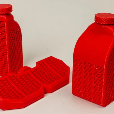 Bộ Chai Hút Ẩm Nắp Vặn Ren cho AMS (AMS Threaded Desiccant Bottles/Holder Set)