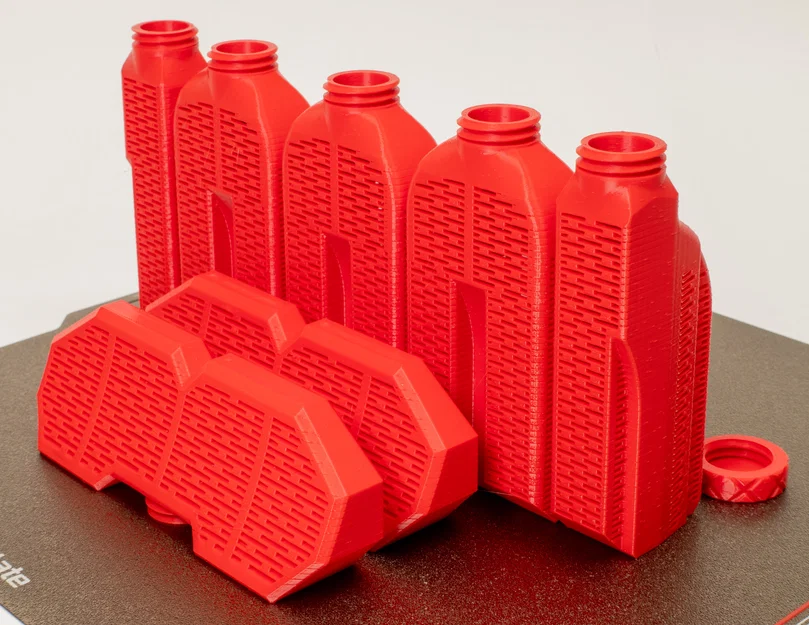 Bộ Chai Hút Ẩm Nắp Vặn Ren cho AMS (AMS Threaded Desiccant Bottles/Holder Set) - Image 3