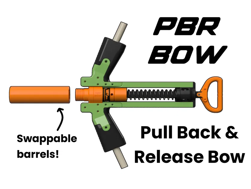 PBR Bow – Nerf Blaster in 3D (Pull Back and Release) - Image 1