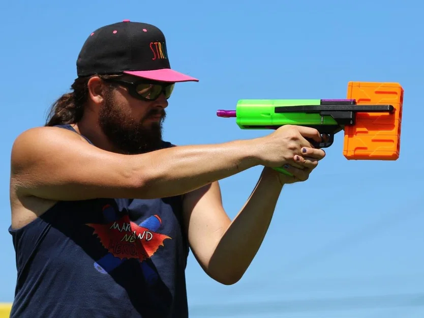 Thumper - Harmonica Clip Shotgun Blaster (Nerf Homemade) - Image 2