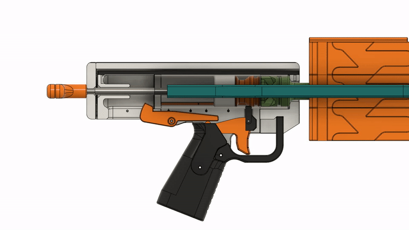 Thumper - Harmonica Clip Shotgun Blaster (Nerf Homemade) - Image 7