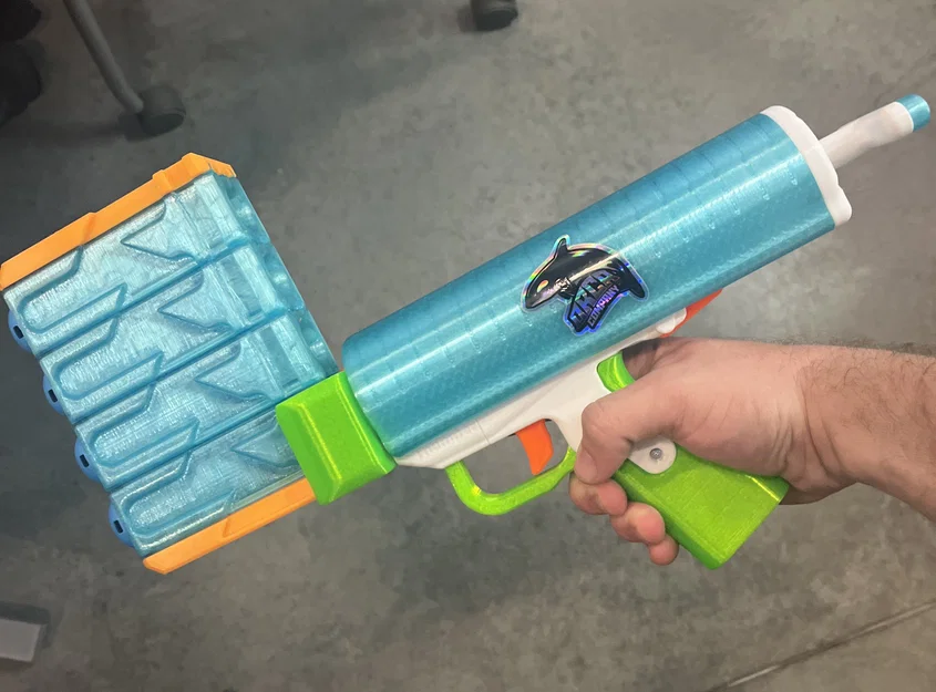 Thumper - Harmonica Clip Shotgun Blaster (Nerf Homemade) - Image 15