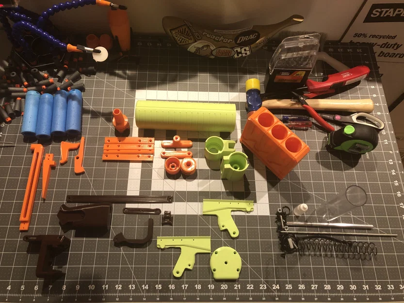 Thumper - Harmonica Clip Shotgun Blaster (Nerf Homemade) - Image 16