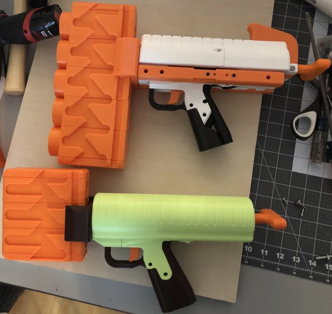 Thumper - Harmonica Clip Shotgun Blaster (Nerf Homemade) - Image 17