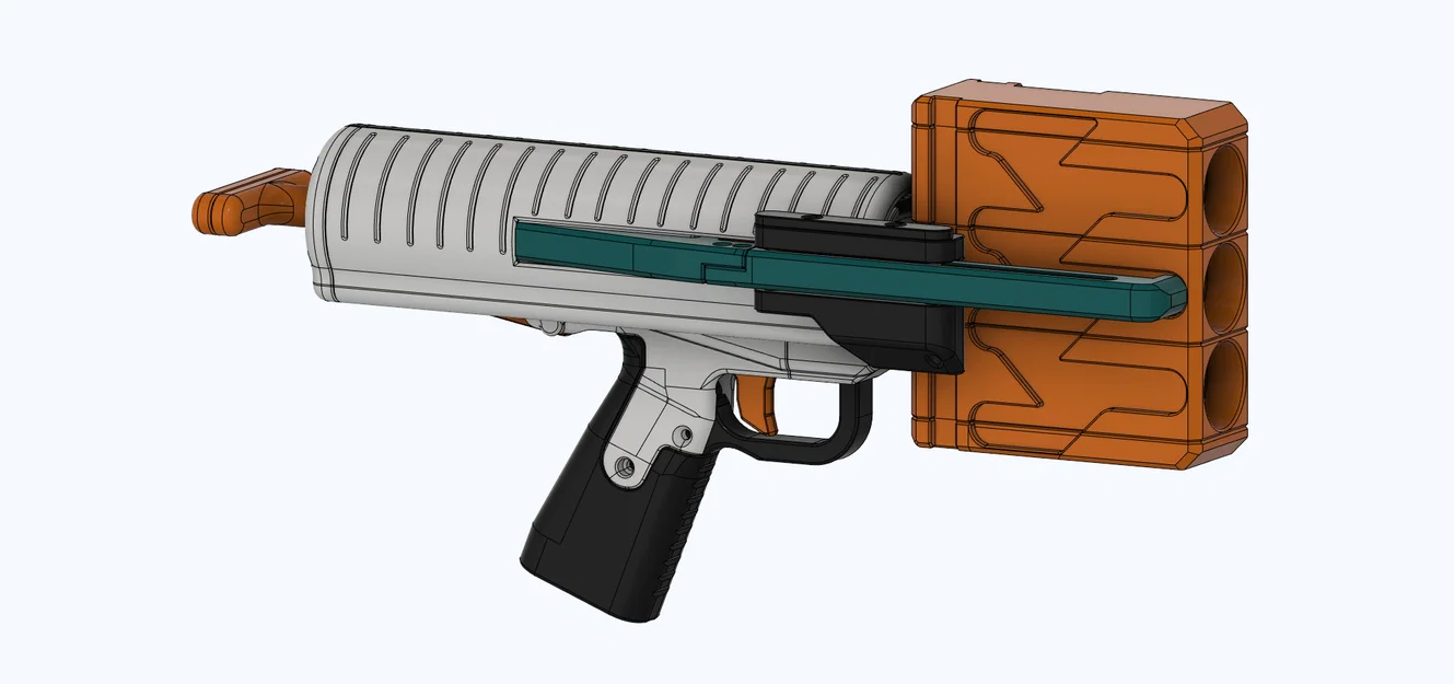 Thumper - Harmonica Clip Shotgun Blaster (Nerf Homemade) - Image 19