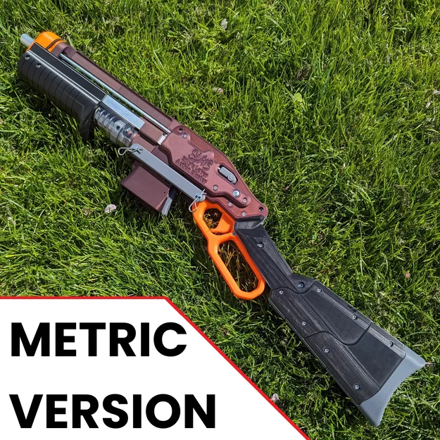 METRIC VER. SLAB - Silly's Lever Action Blaster (Nerf Homemade) bản Metric - Image 1