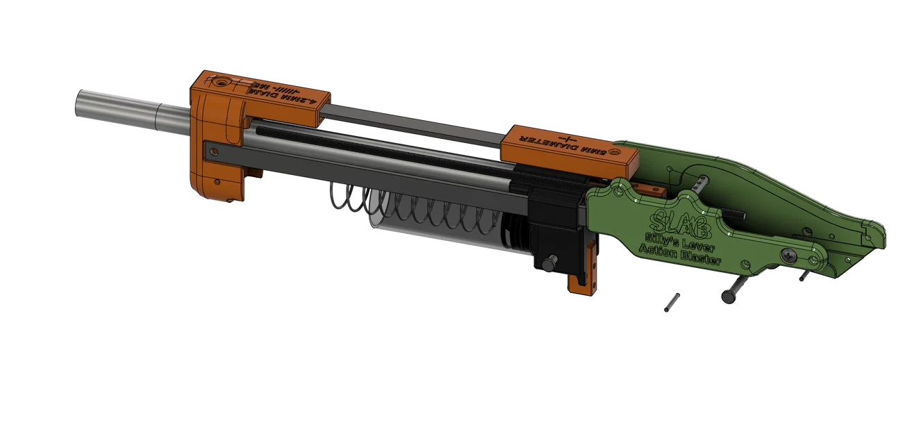 METRIC VER. SLAB - Silly's Lever Action Blaster (Nerf Homemade) bản Metric - Image 3
