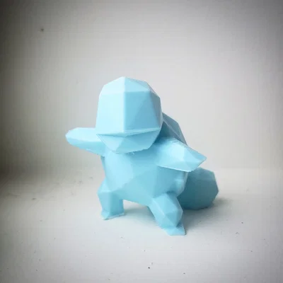 Mô hình Squirtle Low Poly - Tượng Pokémon in 3D đẹp mắt