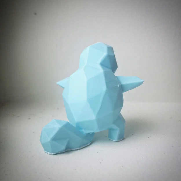 Mô hình Squirtle Low Poly - Tượng Pokémon in 3D đẹp mắt - Image 2